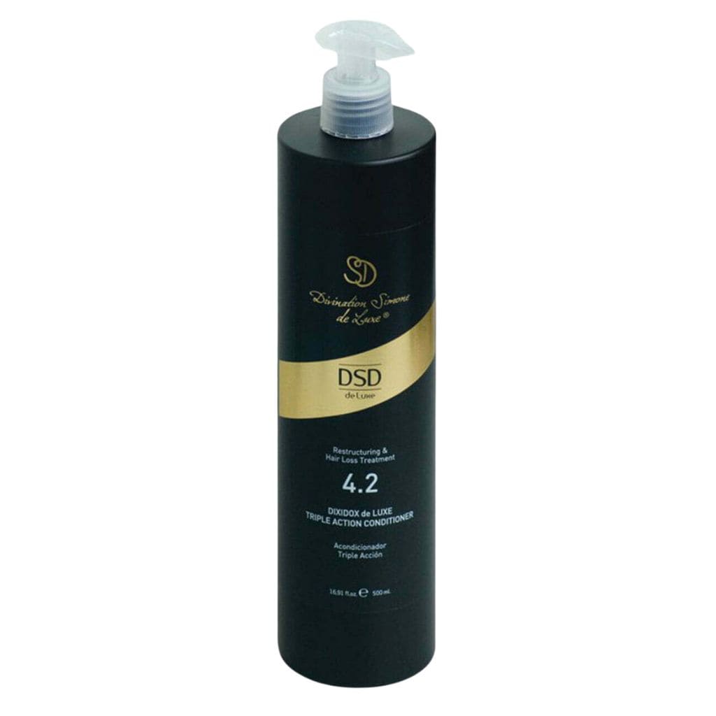 Trigubo poveikio Dixidox de Luxe kondicionierius stimuliuojantis plaukų augimą, DSD4.2L, 500 ml-min Dixidox de Luxe trigubo poveikio kondicionierius stimuliuojantis plaukų augimą, DSD4.2L, 500ml