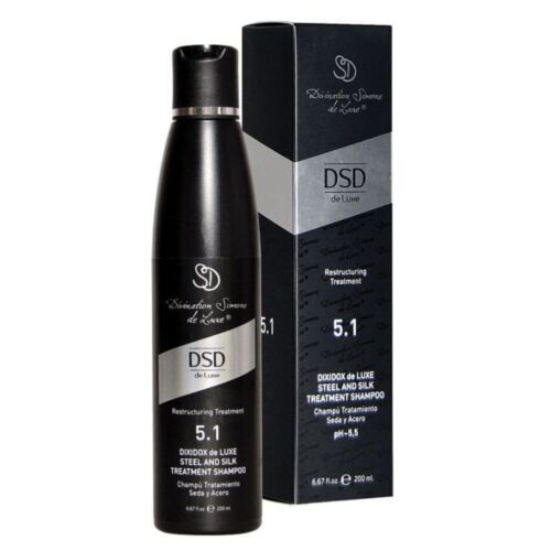 Intensyvus Dixidox de Luxe šampūnas su šilku DSD5.1 200 ml-min Dixidox de Luxe intensyvus šampūnas su šilku Steel And Silk Intense Shampoo DSD5.1, 200ml