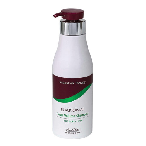 Mon Platin garbanotų plaukų šampūnas, suteikiantis apimties, su juodaisiais ikrais, MP706, 500ml