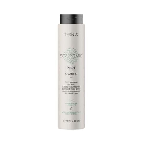 Šampūnas plaukams Teknia Scalp Care Pure Shampoo, giliai valantis, reguliuojantis sebumo išsiskyrimą, 300 ml-min Lakme šampūnas plaukams Teknia Scalp Care Pure Shampoo, giliai valantis, reguliuojantis sebumo išsiskyrimą LAK44332, 300 ml