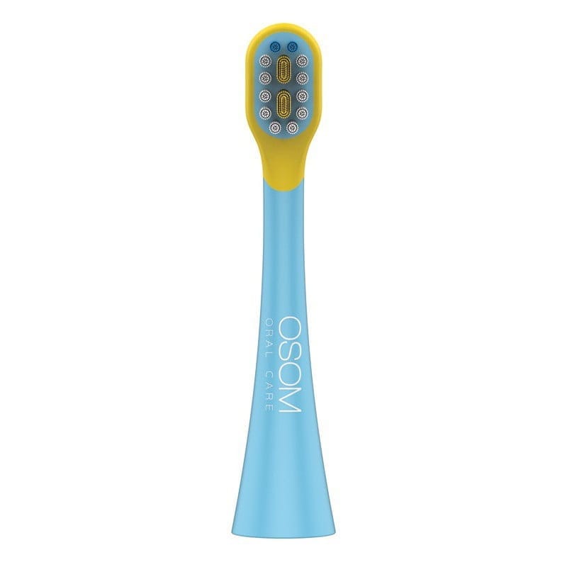 Pakaitinis antgalis vaikiškam dantų šepetėliui OSOM Oral Care Kids K6XBLUE OSOMORALSK6XBLUE, mėlynos spalvos