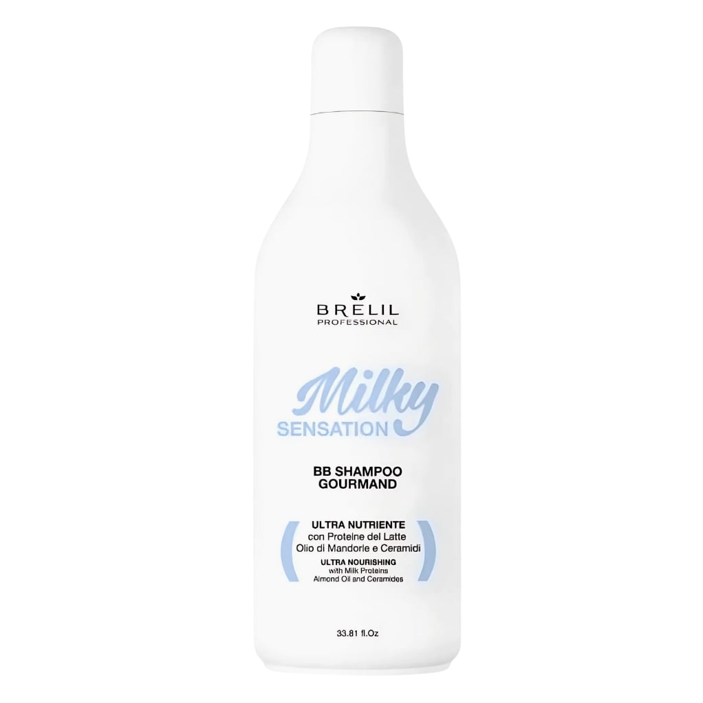 BRELIL šampūnas MILKY SENSATION BB su dozatoriumi, 1000ml-min BRELIL šampūnas MILKY SENSATION BB su dozatoriumi, 1000ml