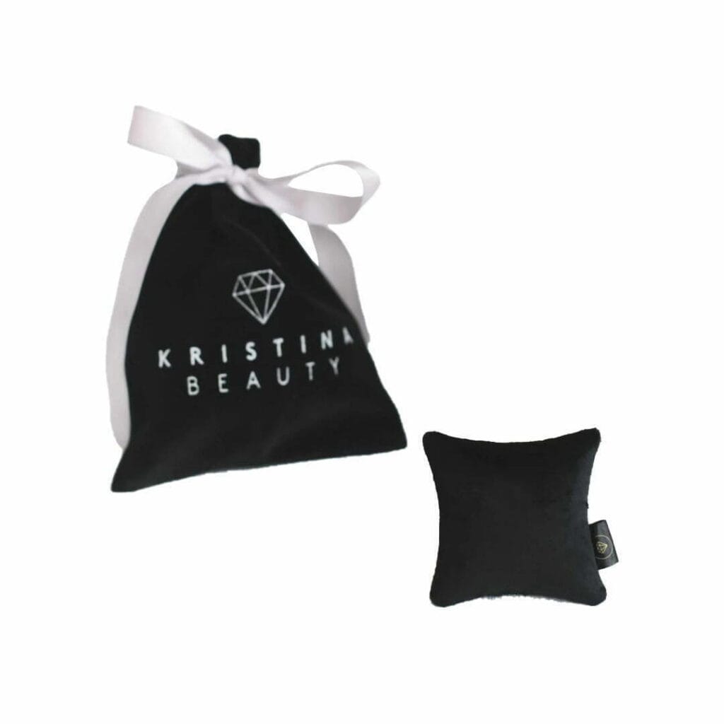 Kristina Beauty pagalvėlė tvirtinama į automobilio groteles, rankų darbo, juoda