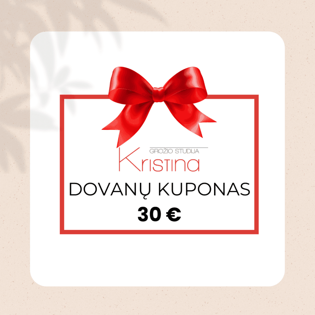 26-min Fizinis dovanų kuponas 30€ Grožio studija Kristina