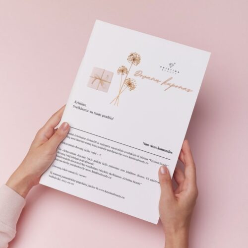 Elektroninis dovanų kuponas 150€ Kristina Beauty