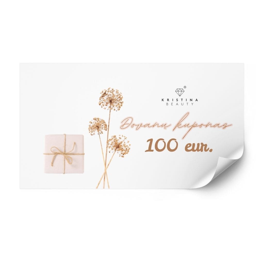 Elektroninis dovanų kuponas 100€ Kristina Beauty