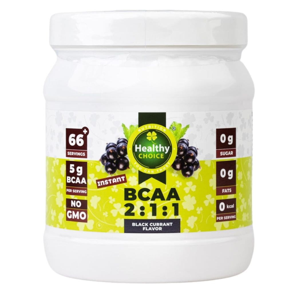 Healthy Choice BCAA, juodųjų serbentų skonio, 400gr