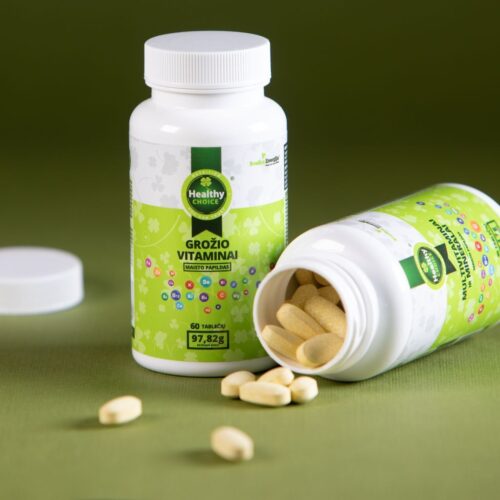 Grožio vitaminai ir multivitaminai „Healthy Choice“ 60 tablečių-min Grožio vitaminai „Healthy Choice“ 60 tablečių