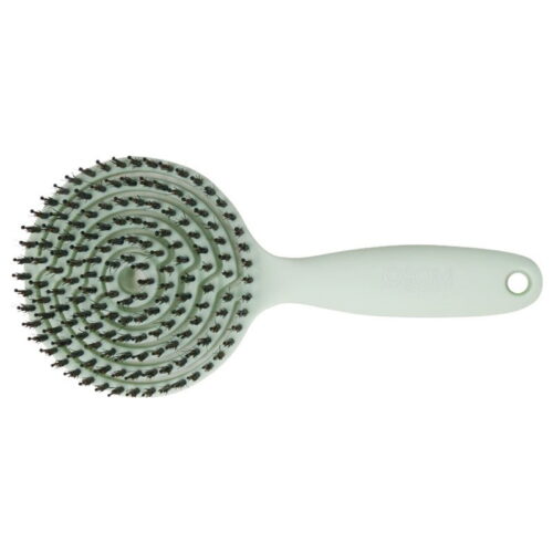 OSOM Professional apvalios formos šepetys plaukams, skirtas plaukų džiovinimui Lollipop Vent Brush Matte Mint OSOM15486, mėtinis, su nailono spygliukais ir šerno šereliais