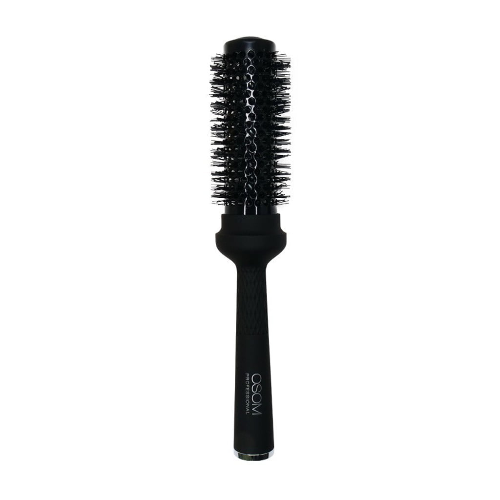 Apvalus šepetys plaukams OSOM Professional OSOM01408 33 mm, skirtas plaukų džiovinimui ir formavimui, su nailono spygliukais OSOM Professional apvalus šepetys plaukams OSOM01408, 33mm, skirtas plaukų džiovinimui ir formavimui, su nailono spygliukais