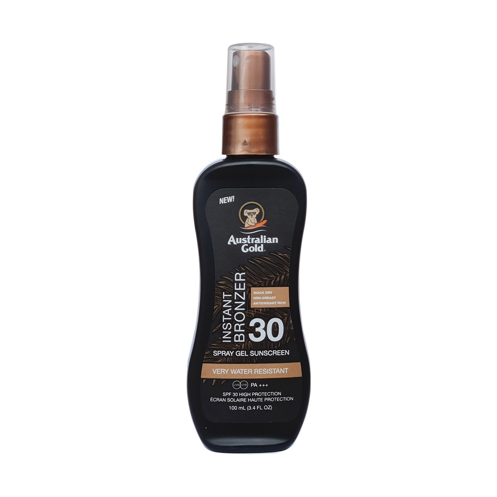 Australian Gold apsaugos nuo saulės pienelis su bronzantais SPF30, 100ml