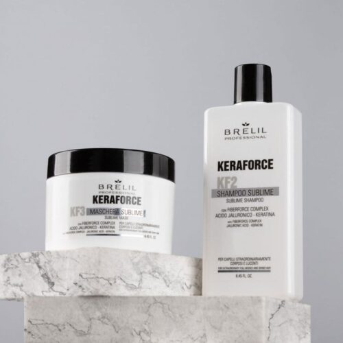 BRELIL kreminė kaukė plaukams su hialurono ir keratino kompleksu Keraforce KF3 Sublime Mask, 200ml