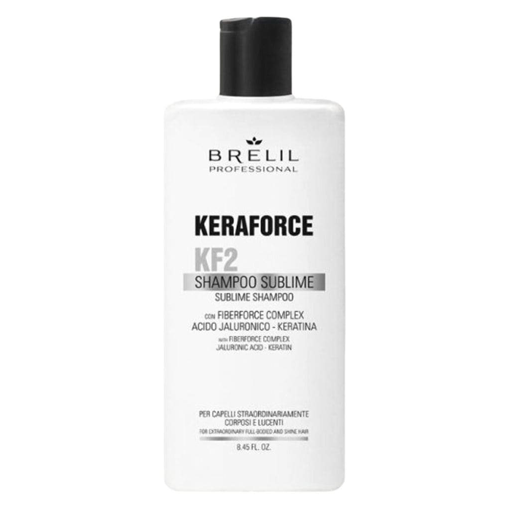 BRELIL kreminis atstatomasis šampūnas su hialurono ir keratino kompleksu KERAFORCE KF2 SHAMPOO SUBLIME, 250ml-min BRELIL kreminis atstatomasis šampūnas su hialurono ir keratino kompleksu KERAFORCE KF2 SHAMPOO SUBLIME, 250ml