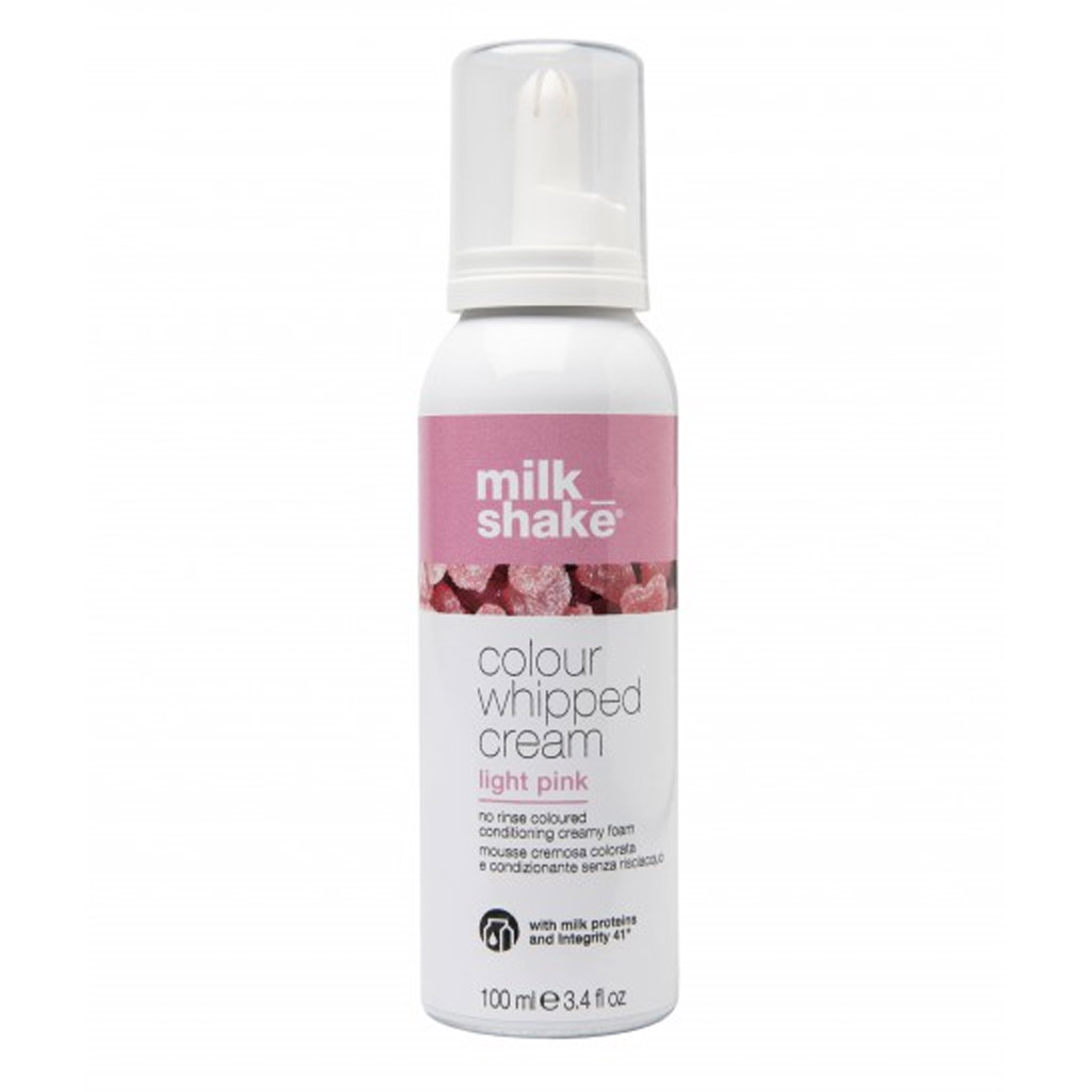 Milk Shake kondicionuojančios dažomosios putos COLOUR WHIPPED CREAM LIGHT PINK, 100 ml