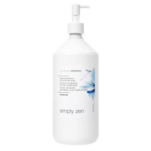Simply Zen šampūnas riebiems plaukams NORMALIZING SHAMPOO, 1000ml-min Simply Zen šampūnas riebiems plaukams NORMALIZING SHAMPOO be dozatoriaus, 1000ml