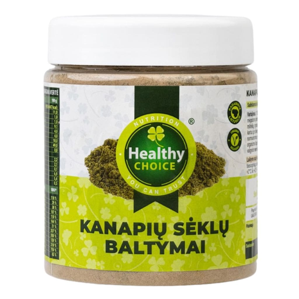 Healthy Choice kanapių sėklų baltymai, 250g