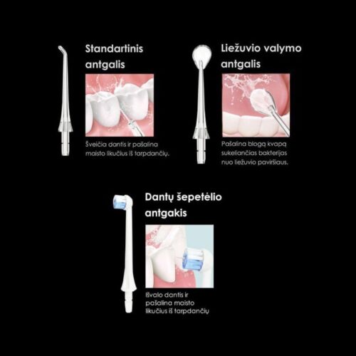 OSOM Oral Care burnos irigatorius (3)-min OSOM Oral Care burnos irigatorius OSOMORAL131BL, juodas