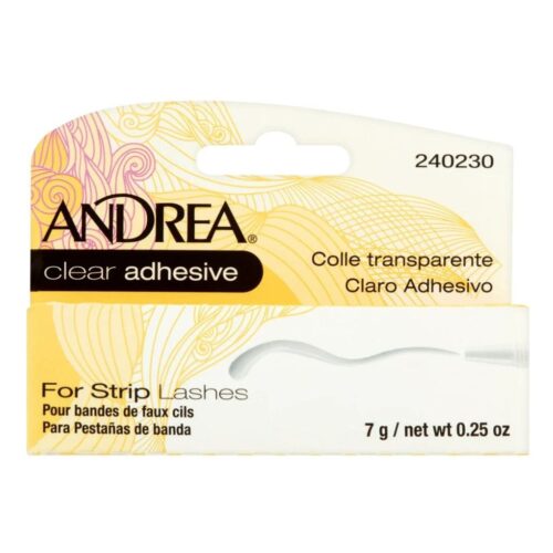 Andrea blakstienų klijai juostelėms Adhesive for Strip Lashes 240230, skaidrūs, 7g-min Andrea blakstienų klijai juostelėms Adhesive for Strip Lashes 240230, skaidrūs, 7g