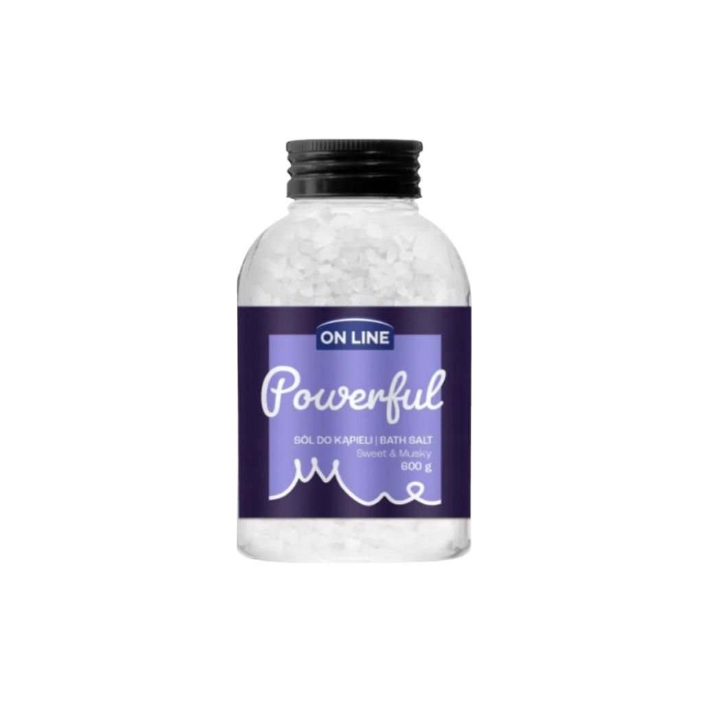 ON LINE vonios druska Powerful Sweet & Musky, 600 g ON LINE vonios druska Powerful Sweet & Musky, 600 g
