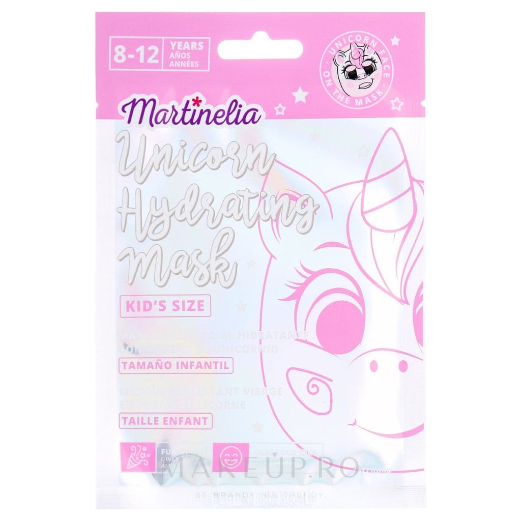 MARTINELIA drėkinamoji lakštinė veido kaukė Vienaragis, 23 g