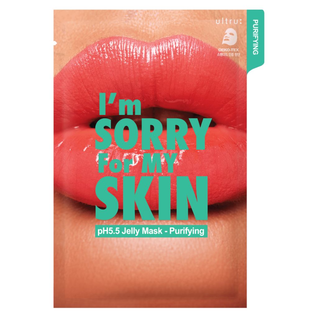 Ultru valanti veido odą kaukė I'm Sorry for My Skin pH5.5 Jelly Mask Purifying SFMS7631, 33ml