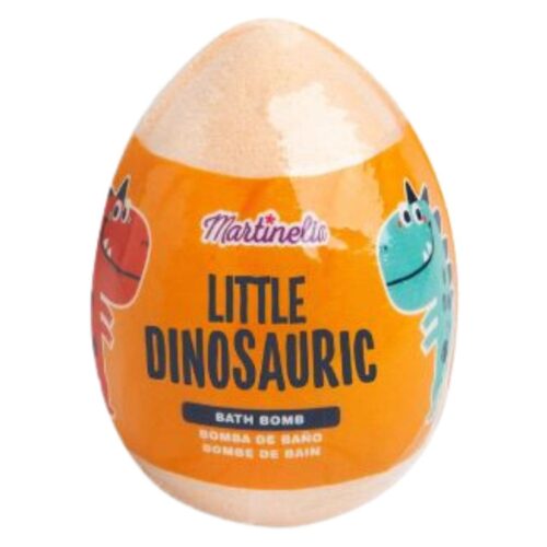 MARTINELIA vonios burbulas kiaušinio formos su siurprizu viduje Little Dinosauric, apelsinų kvapo, 100g-min MARTINELIA vonios burbulas kiaušinio formos su siurprizu viduje Little Dinosauric, apelsinų kvapo, 100g