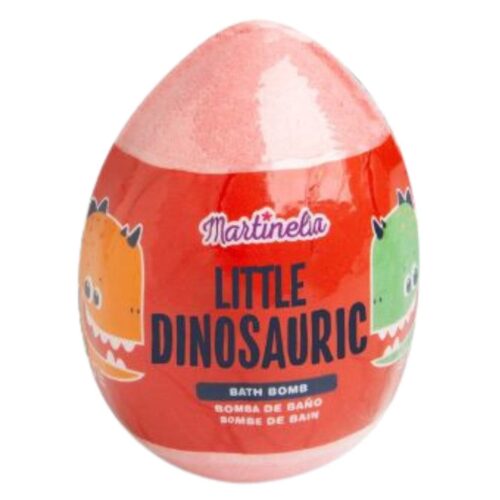 MARTINELIA vonios burbulas kiaušinio formos su siurprizu viduje Little Dinosauric, braškių kvapo, 100g-min MARTINELIA vonios burbulas kiaušinio formos su siurprizu viduje Little Dinosauric, braškių kvapo, 100g