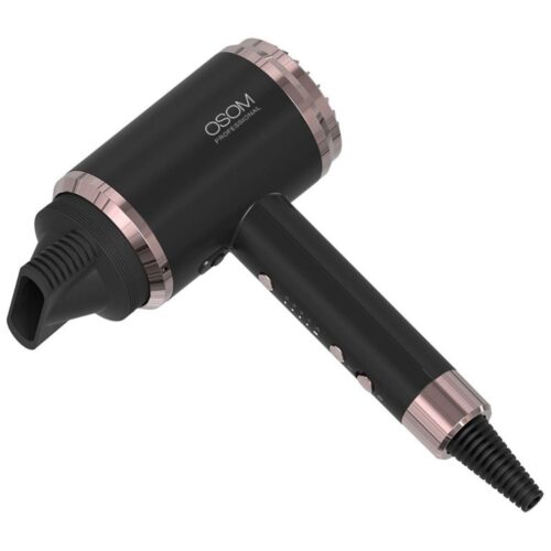 OSOM Professional plaukų džiovintuvas Black Hair Dryer OSOM6800BLHD, juodos spalvos, 1800W