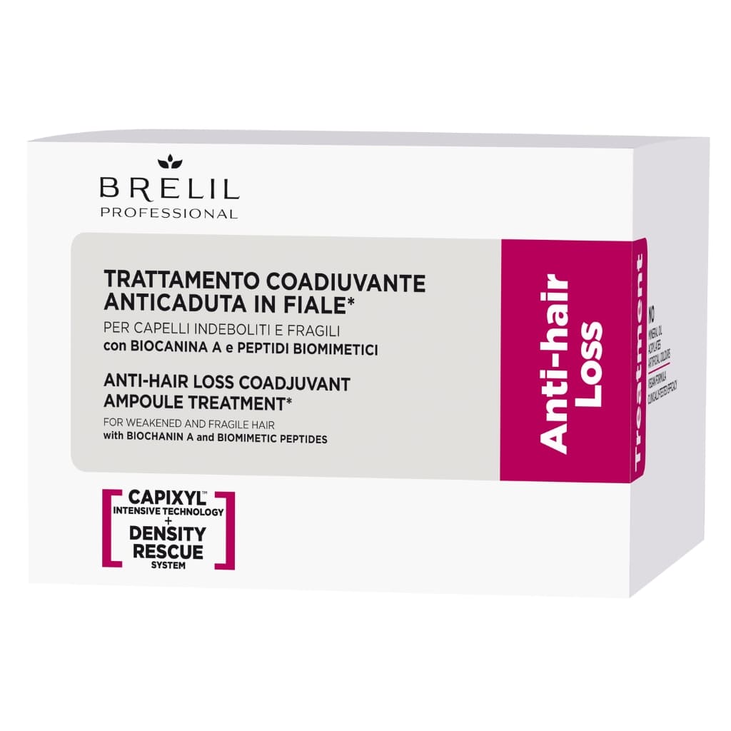 Brelil serumas nuo plaukų slinkimo Anti-Hair Loss Coadiuvante Ampoule Treatment, 10x6ml-min BRELIL serumas nuo plaukų slinkimo ANTI-HAIR LOSS COADIUVANTE AMPOULE TREATMENT, 10x6ml