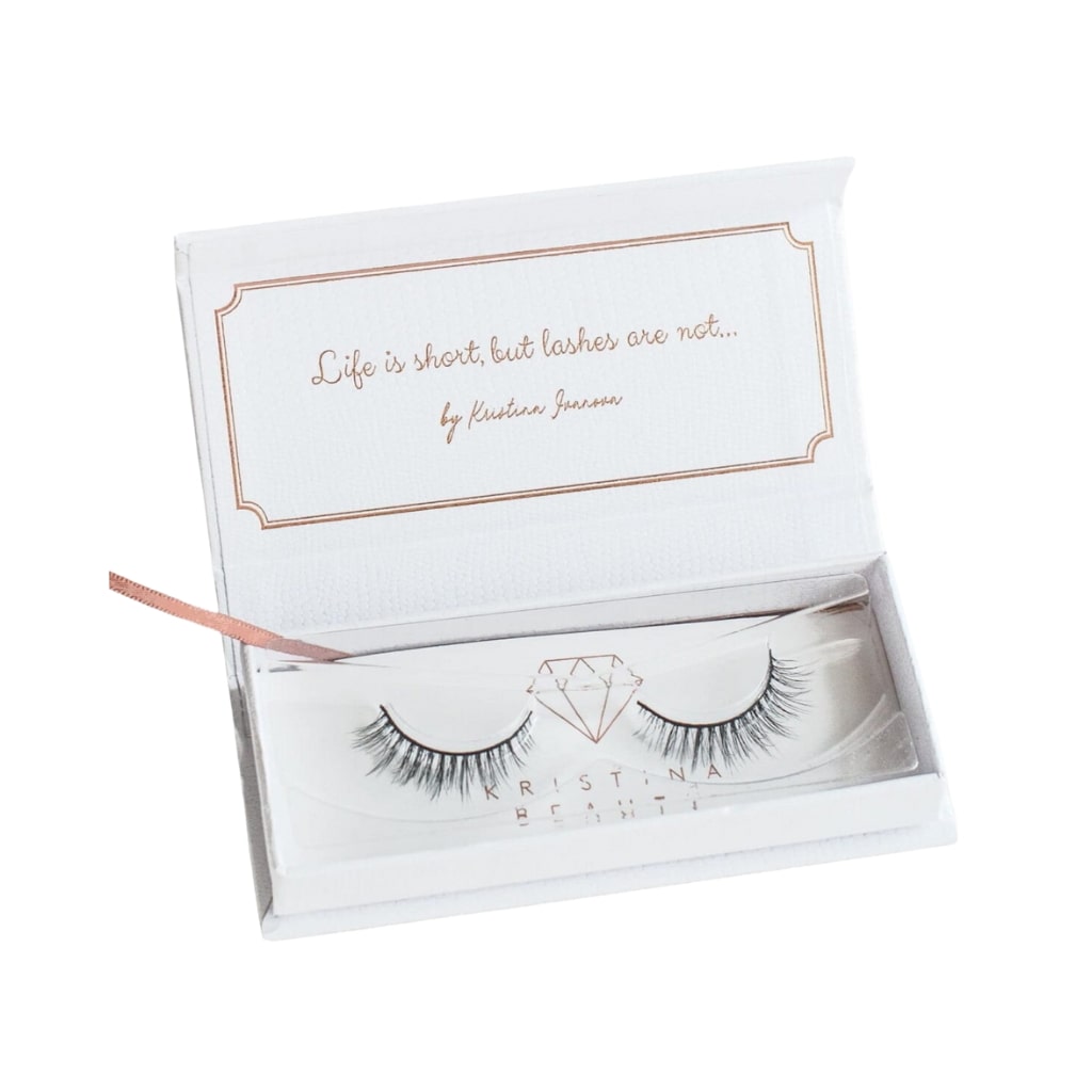 Kristina Beauty vientisos, rankų darbo, natūralaus plauko, priklijuojamos blakstienos Nr.05 XS