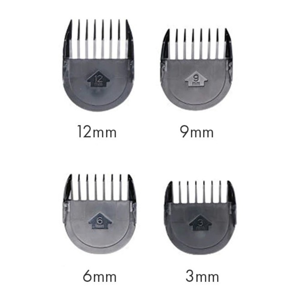 OSOM Professional papildomos šukos kirpimo mašinėlei Hair Clipper P9 Comb HCP9 OSOMPHCP9COMBS, 3mm, 6mm, 9mm, 12mm OSOM Professional papildomos šukos kirpimo mašinėlei Hair Clipper P9 Comb HCP9 OSOMPHCP9COMBS, 3mm, 6mm, 9mm, 12mm