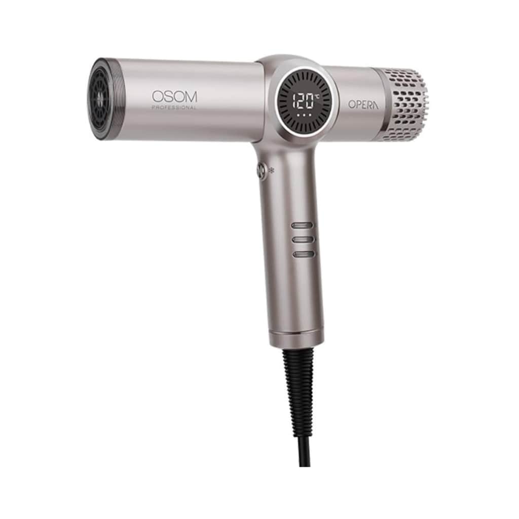 OSOM Professional plaukų džiovintuvas OPERA BLDC High Speed Hair Dryer OSOMPF07CH, 1500W, šampaninės spalvos
