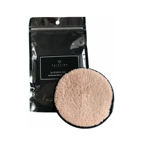 Kristina Beauty šluostė, daugkartinis padelis makiažui valyti, 1vnt (2)-min Kristina Beauty šluostė, daugkartinis padelis makiažui valyti, 1vnt