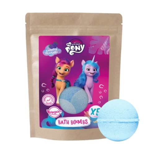 MY LITTLE PONY vonios burbulai gervuogių aromato, 5x50g-min MY LITTLE PONY vonios burbulai gervuogių aromato, 5x50g