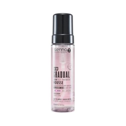 SIENNA X skaidrios savaiminio įdegio putos GRADUAL TAN WATER MOUSSE, 190ml