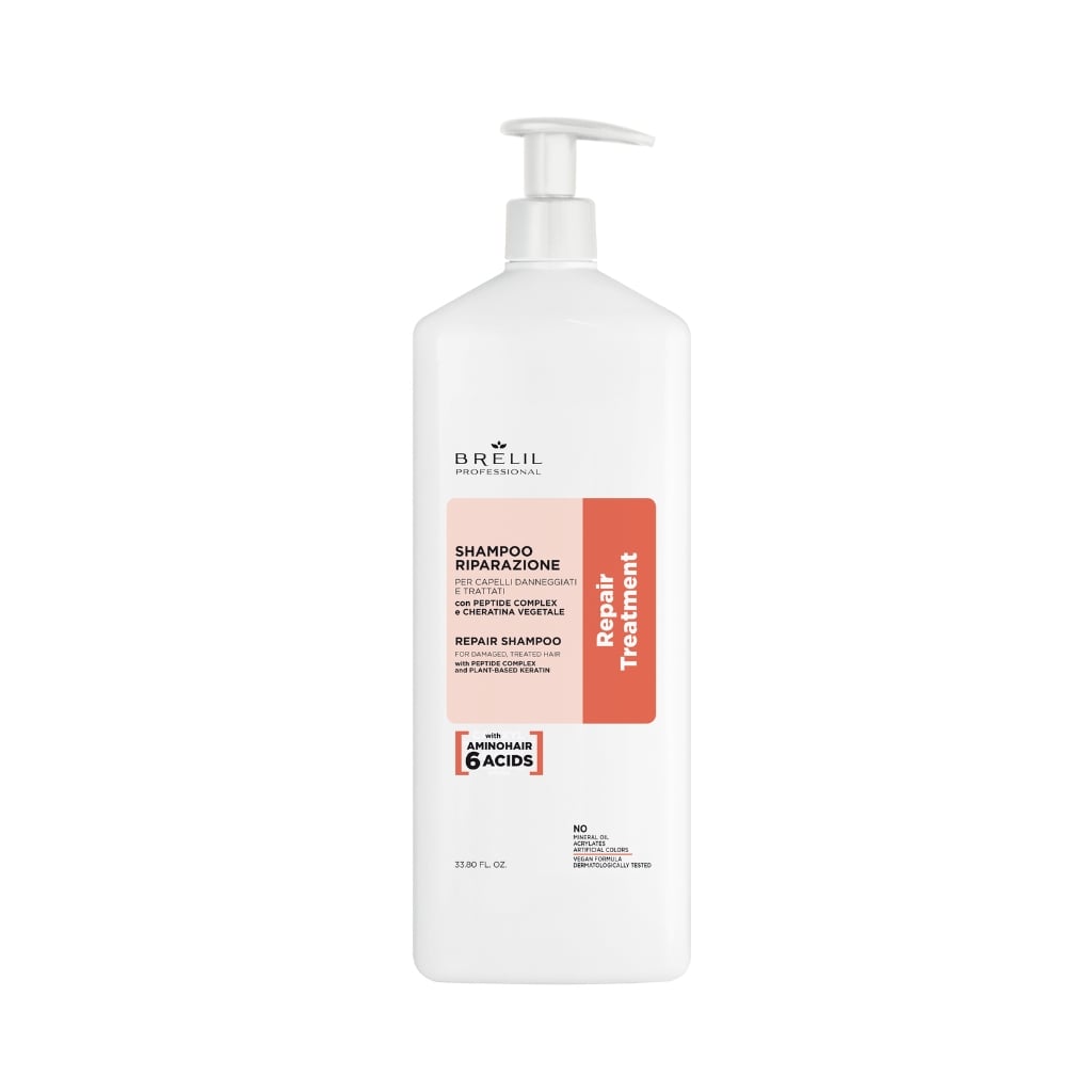 BRELIL atkuriamasis plaukų šampūnas REPAIR TREATMENT, 1000ml-min BRELIL atkuriamasis plaukų šampūnas REPAIR TREATMENT, 1000ml