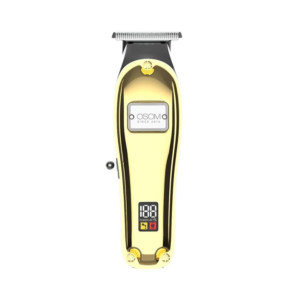 OSOM plaukų kirpimo-kantavimo mašinėlė-trimeris Electric Hair Trimmer OSOM7GOLD, aukso spalvos
