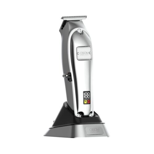OSOM plaukų kirpimo-kantavimo mašinėlė-trimeris Electric Hair Trimmer OSOM7SIL, sidabro spalvos