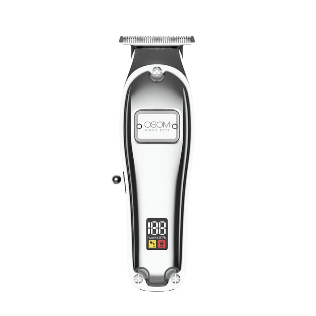 OSOM plaukų kirpimo-kantavimo mašinėlė-trimeris Electric Hair Trimmer OSOM7SIL, sidabro spalvos