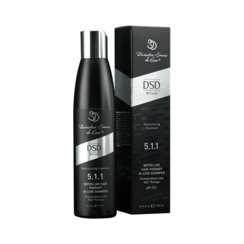 DSD de Luxe šampūnas plaukams Botox Like Hair Therapy de Luxe Shampoo DSD 5.1.1, su botoksu, 200ml-min DSD de Luxe šampūnas plaukams Botox Like Hair Therapy de Luxe Shampoo DSD 5.1.1, su botoksu, 200ml