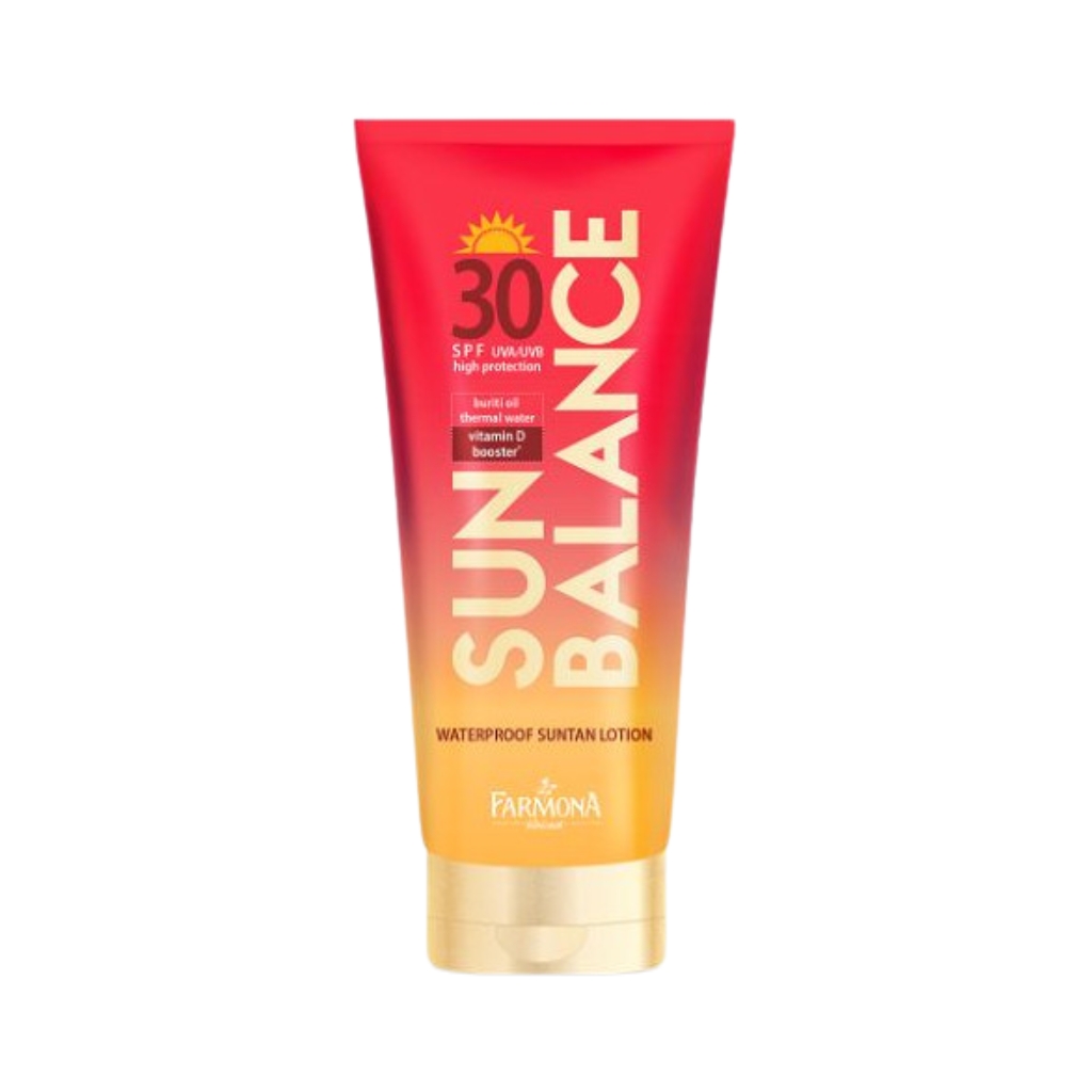 SUN BALANCE įdegio losjonas atsparus vandeniui SPF30, 150ml