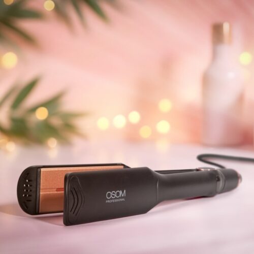 OSOM Professional plaukų tiesintuvas Infrared Hair Straightener OSOMP861BL, su infraraudonaisiais spinduliais, juodos spalvos, 44mm