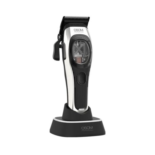 OSOM Professional profesionali plaukų kirpimo mašinėlė PRIME Cordless Hair Clipper OSOMP01SIL, sidabro spalvos (2)-min OSOM Professional profesionali plaukų kirpimo mašinėlė PRIME Cordless Hair Clipper OSOMP01SIL, sidabro spalvos