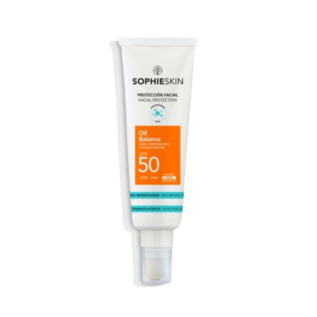 SOPHIE SKIN apsauginis fluidas veidui nuo saulės OIL BALANCE SPF50, 50ml