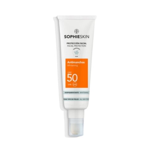 SOPHIE SKIN pigmentines dėmes mažinantis apsauginis veido kremas SPF50, 50ml