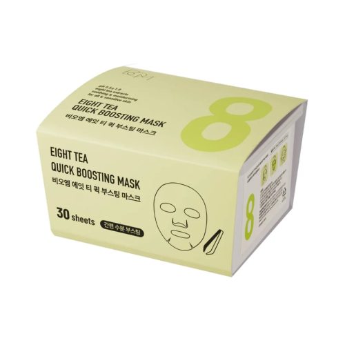 BOM Eight lakštinės veido kaukės Tea Quick Boosting Mask, 30vnt (2)-min BOM lakštinės veido kaukės Eight Tea Quick Boosting Mask, 30vnt.