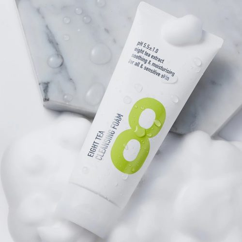 BOM Eight valomosios veido putos Tea Cleansing Foam, 150ml (2)-min BOM valomosios veido putos Eight Tea Cleansing Foam, 150ml