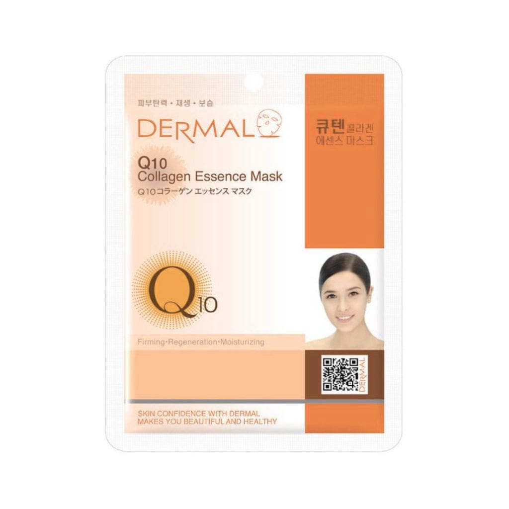 DERMAL lakštinė veido kaukė su kolagenu ir kofermentu Q10, 23g-min DERMAL lakštinė veido kaukė su kolagenu ir kofermentu Q10, 23g
