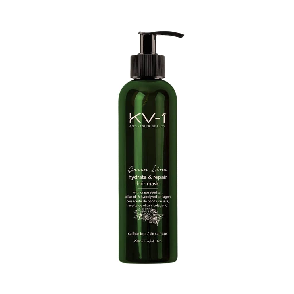 KV-1 atstatomoji kaukė pažeistiems plaukams su keratinu GREEN LINE, 200ml