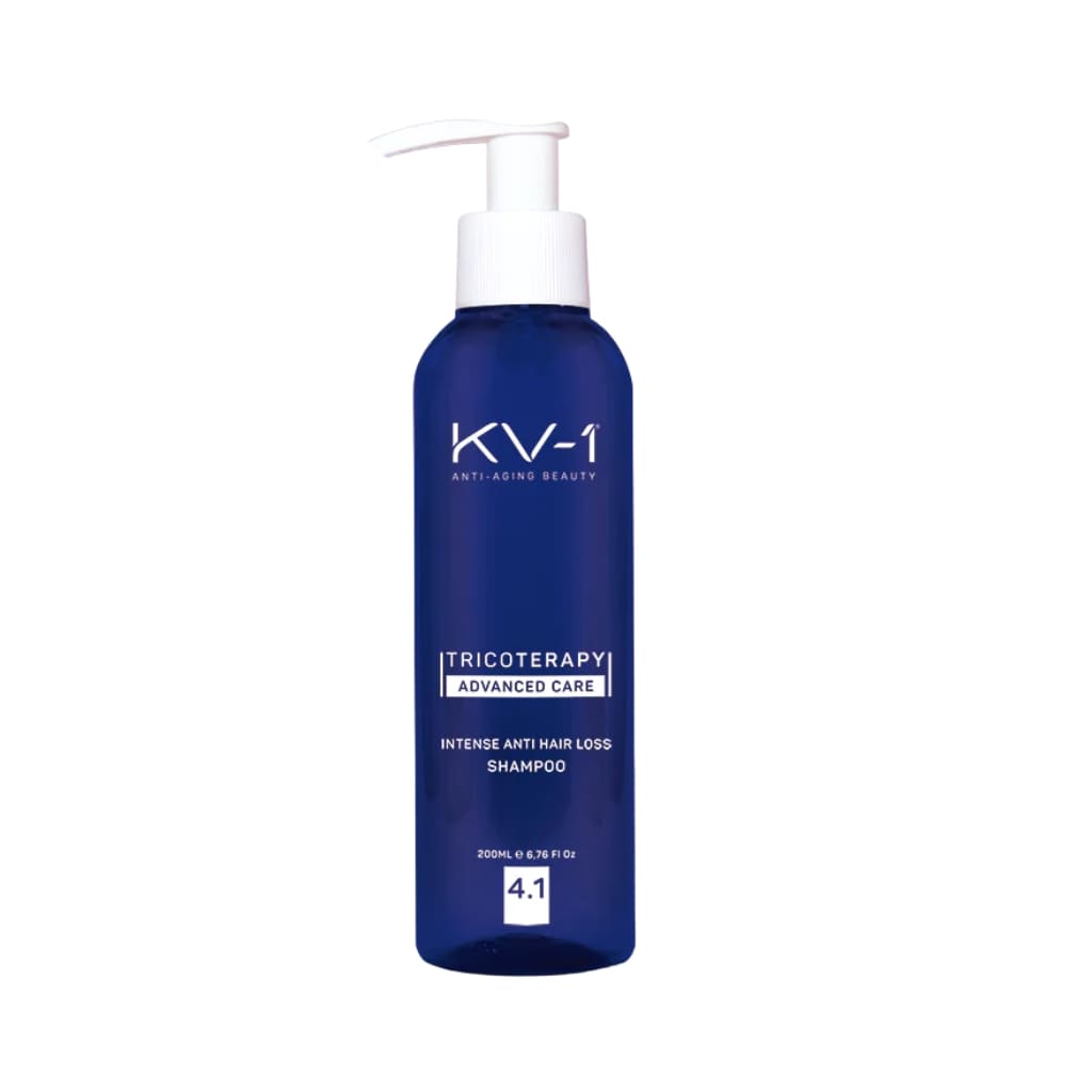 KV-1 intensyvaus poveikio šampūnas nuo plaukų slinkimo TRICOTERAPY 4.1, 200ml-min